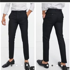 COPY - Topman | Black Skinny Dress Slacks